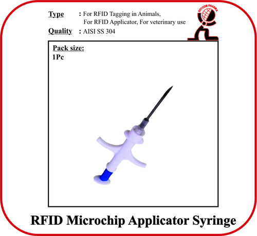 RFID Microchip Applicator Syringe