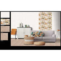 Living Room Wall Tiles - Ceramic, 12x18 & 12x24 & 10x18 Inches | Brown, Square Shape, Polished Finish, Surface Printing