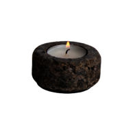 Natural Granite Stone Candle Holder Stand Irregular Shape