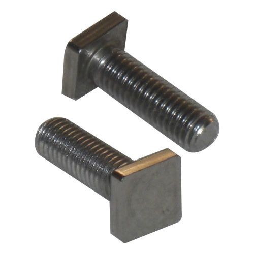 Square Head Bolt - Stainless Steel, Polished Finish | Long Life Service for Industrial Usage