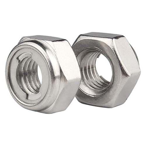 MS Metal Insert Lock Nuts - Stainless Steel Polished Surface Long Life Service for Industrial Applications
