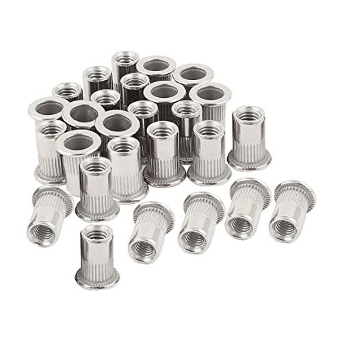 MS Insert Nuts - Stainless Steel, Polished Finish | Long Life Service for Industrial Applications
