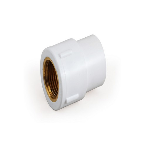 White Upvc Female Brass Threaded Adapter