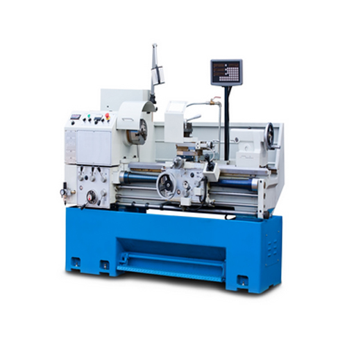 Lathe Machine - Automatic Operation, Blue Painted Finish | Electric Power Source
