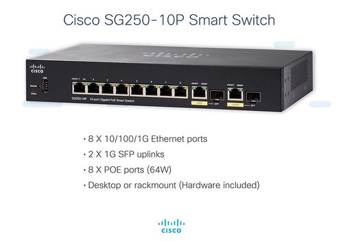 CISCO Catalyst Switches SG250-10P