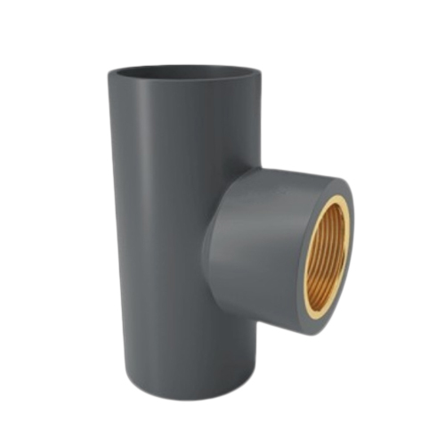 PVC Brass Threaded Tee
