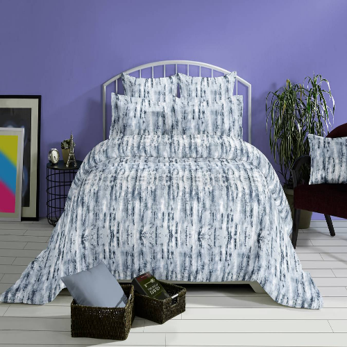 Checked Printed Bedsheet with Pillow Cover