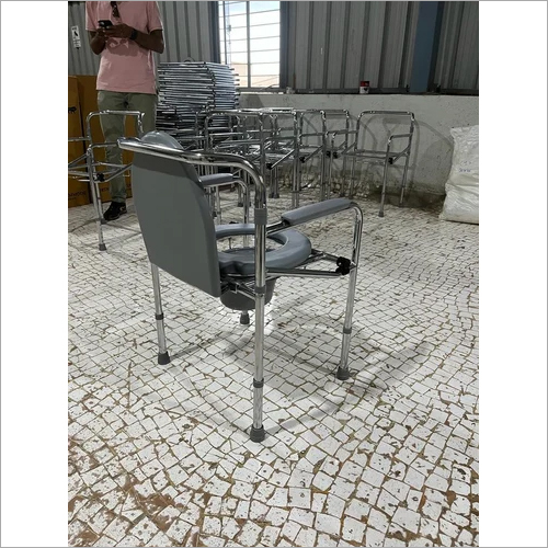 Height Adjustable Commode Chair
