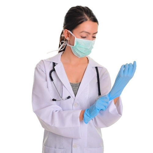 Blue Safeshield Nitrile Surgical Gloves