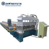 Glazed metal tile roof roll forming machine