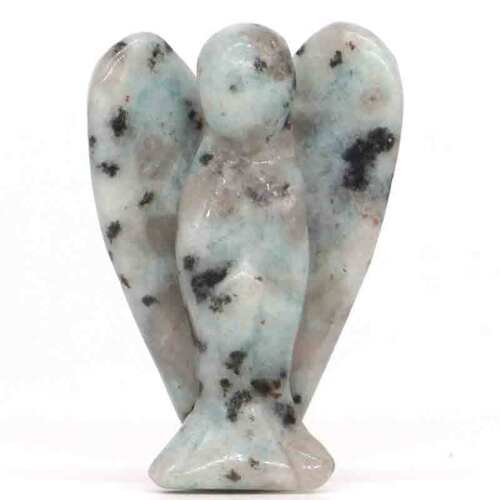 Natural Kiwi Stone Gemstone Angel