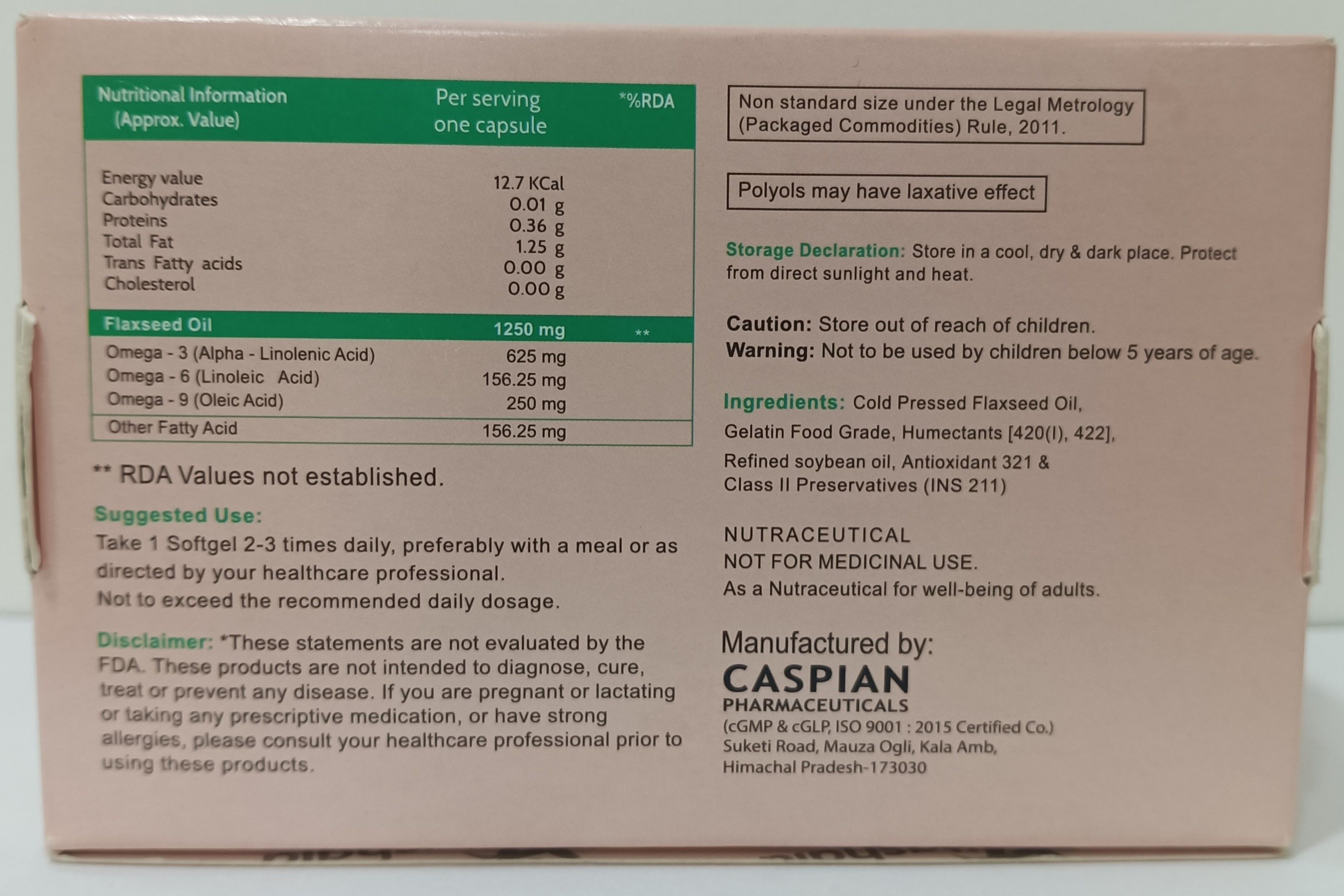 Vitashala Flaxseed Capsule