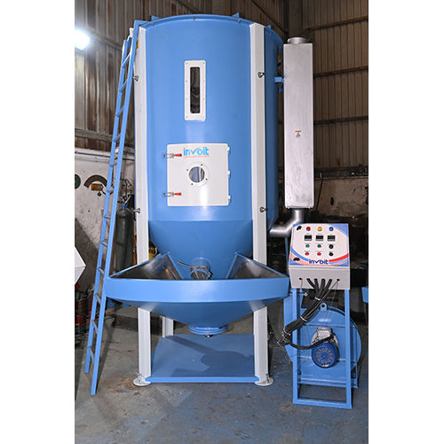 White And  Blue Vertical Mixer Dryer Machine