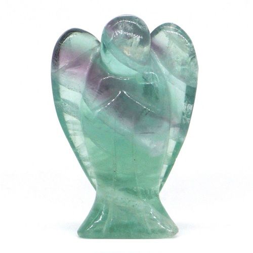 Natural Green Fluorite Gemstone Angel