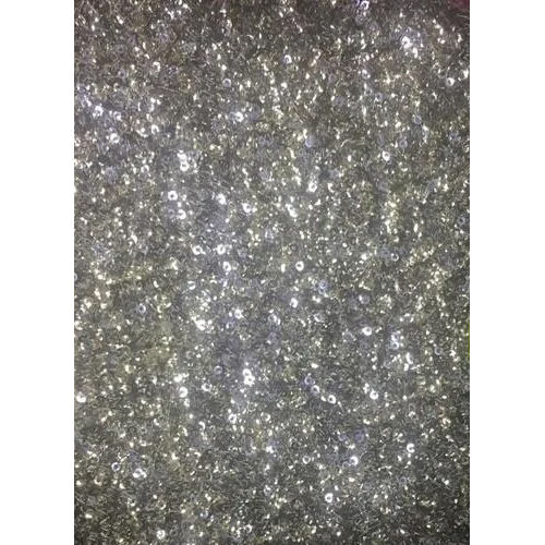 Washable Silver Sequin Fabric