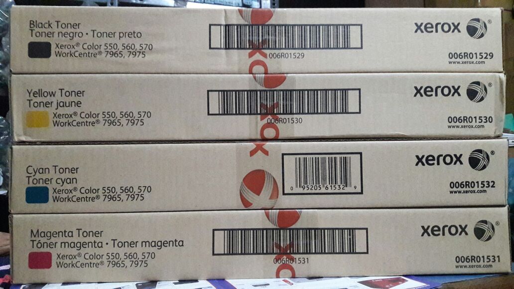 Xerox WC7525 7535 CMYK Color Toner Cartridge