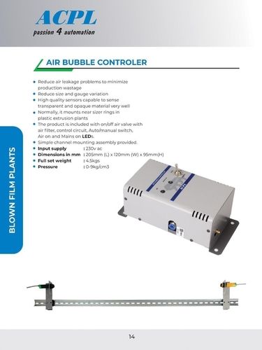 Air Bubble Controller - Application: Industrial