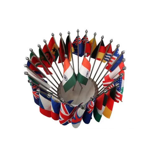 Aluminium Table Miniature Flags