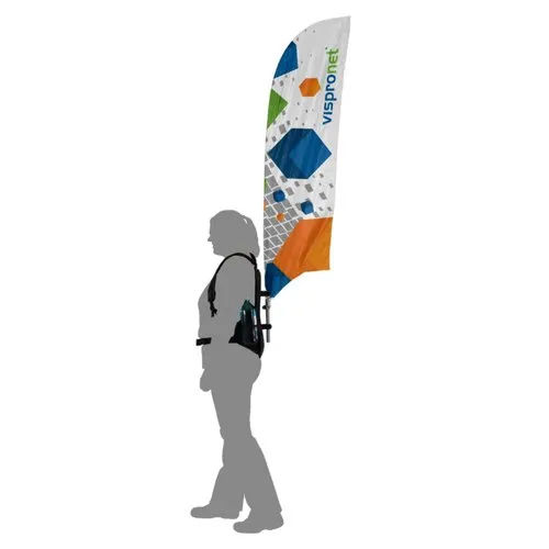 Backpack Flag Banner - Flagpole Material: Fiberglass