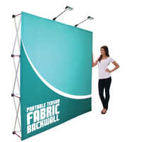Fabric Pop Up Display - Flagpole Material: Aluminium