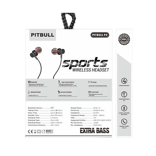 Pitbull P2 Bluetooth Neckband