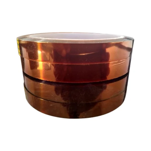 Self Adhesive High Temperature Polyimide Tape - Polyimide Material, 0.050 mm Thickness, 135N/25mm Tensile Strength | Rigid Hardness, Embossing Feature