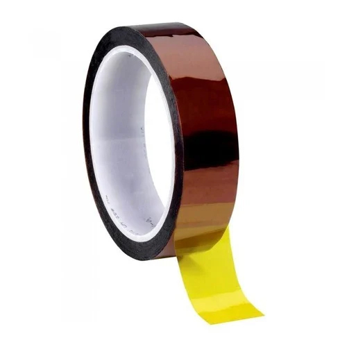 12 MM Polyimide Tape - 0.025 MM Thickness, 520 mm Width, Amber Color | Rigid Embossing, First Class Polyimide Material