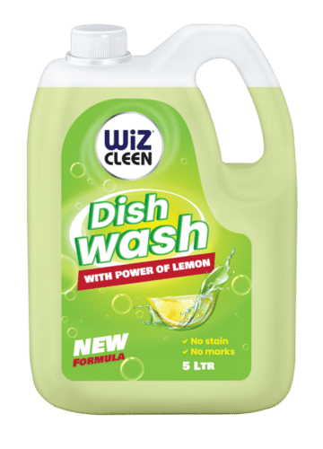 Wiz Cleen Dish Wash with Power of Lemon Refill Pack - 5L