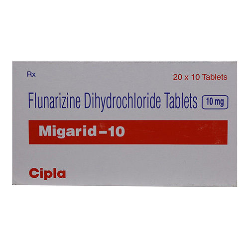 10Mg Flunarizine Dihydrochloride गोलियाँ