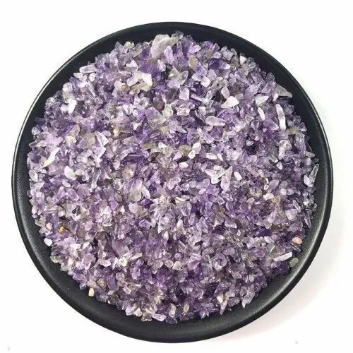 Natural Purple Amethyst Gemstone Chips Grade: A+