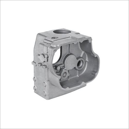 Cast Iron Crank Case Casting - Cast Iron, Grey , Powder Coated Finish for Automotive Engine Block Integration