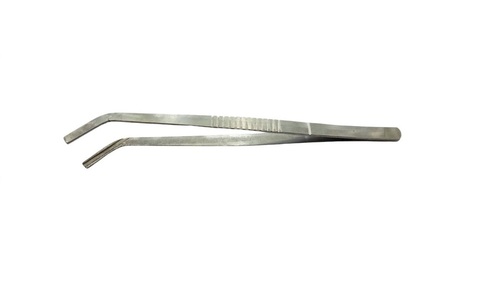 Straw Holding Forceps Tweezer -Curved 12 Inch