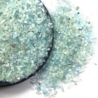 Natural Blue Aquamarine Gemstone Chips - 1 Kg, Free Size, Natural A+ Grade Aquamarine, Stunning Blue Color, High Quality