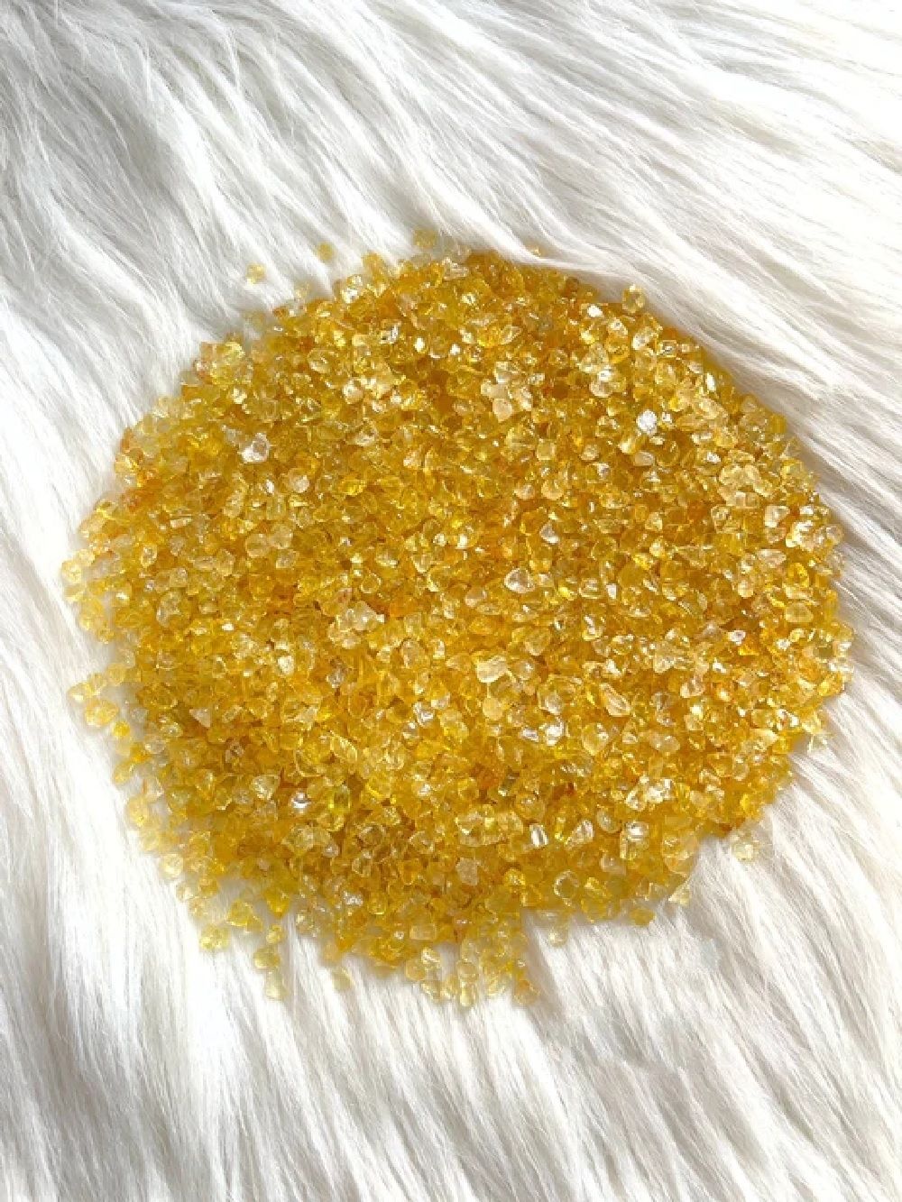 Natural Yellow Citrin Gemstone Chips