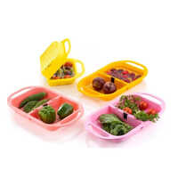 Fruit Vegetables Draining Basket - Durable Plastic, Multi-size Options, Multicolor Design , Convenient Two-compartment Handle For Hygienic Storage