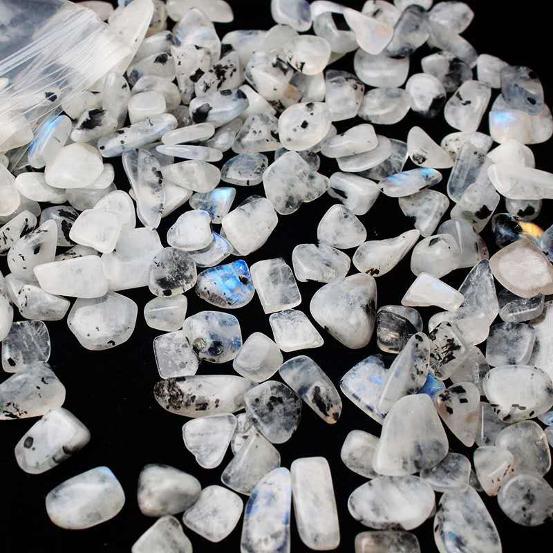 Natural Rainbow Moonstone Gemstone Chips