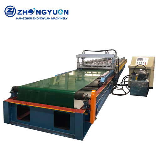 metal sheet roof making machine with fly cutting