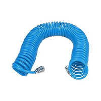 Blue Pneumatic Coiled Hose