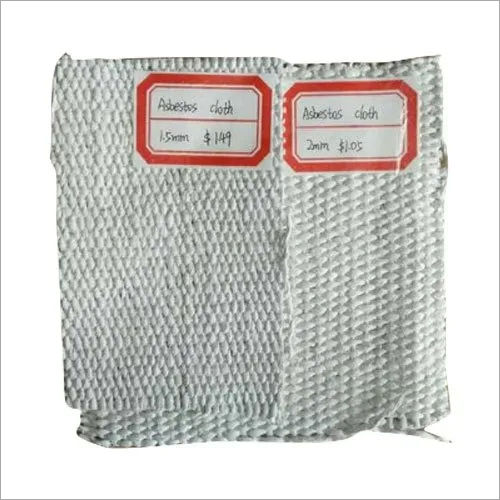 Asbestos Cloth - Industrial Grade, White Color | Durable for Heavy-Duty Applications