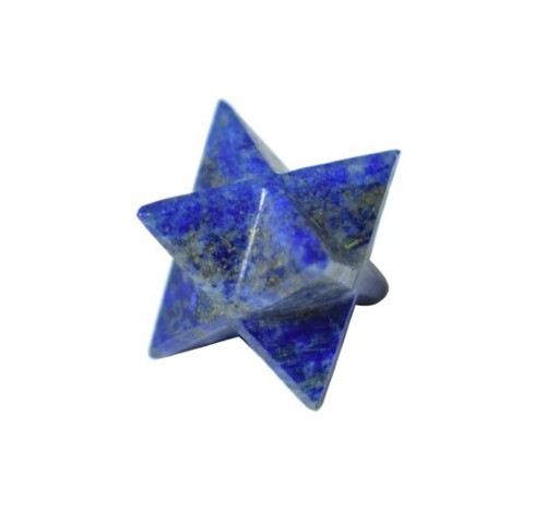 Natural Lapis Lazuli Gemstone 8 Point Merkaba Stars