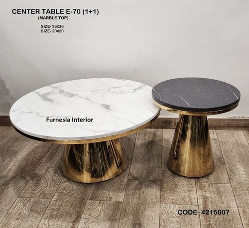 Luxury Modern SS Base Marble Center Table