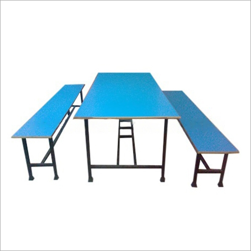 Library Tables - Solid Wood & Iron Blue Finish | Easy to Clean Lightweight Recyclable Indoor Use Ideal for Libraries and Study Rooms