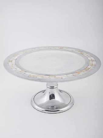 Silver Aluminium Cake Stand