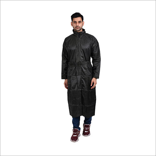 Rain Coat For Men And Boys - Color: Black