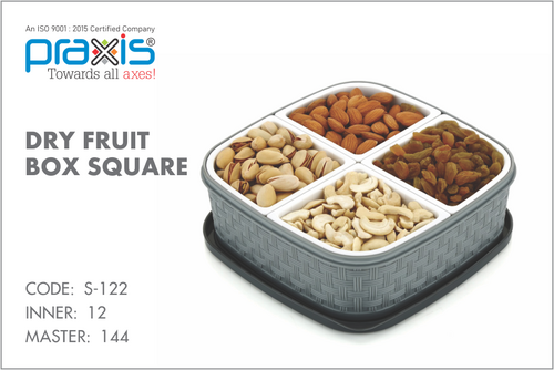 PLASTIC DRYFRUIT BOX SQUARE