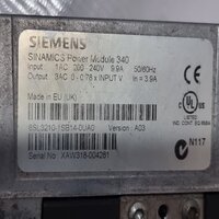 SIEMENS 6SL3210-1SB14-0UA0 POWER MODULE