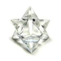 Natural Clear Quartz Gemstone 8 Point Merkaba Stars