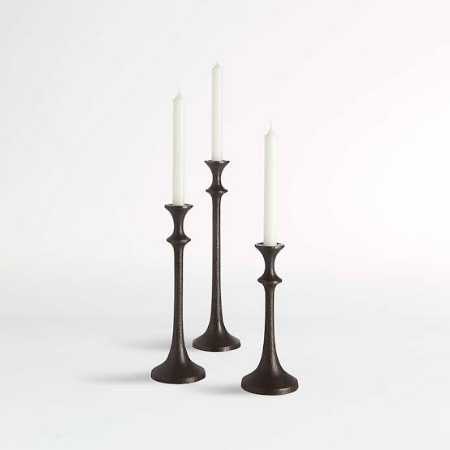 Antique Black Candle Holder