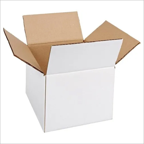 White Corrugated Box - Custom Square Shape | Durable Paper Material, Eco-Friendly Corrugated Board