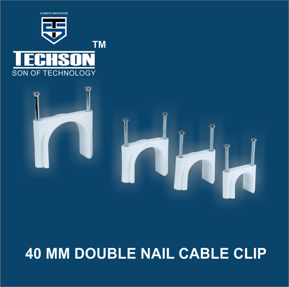 Double Nails Cable Clip